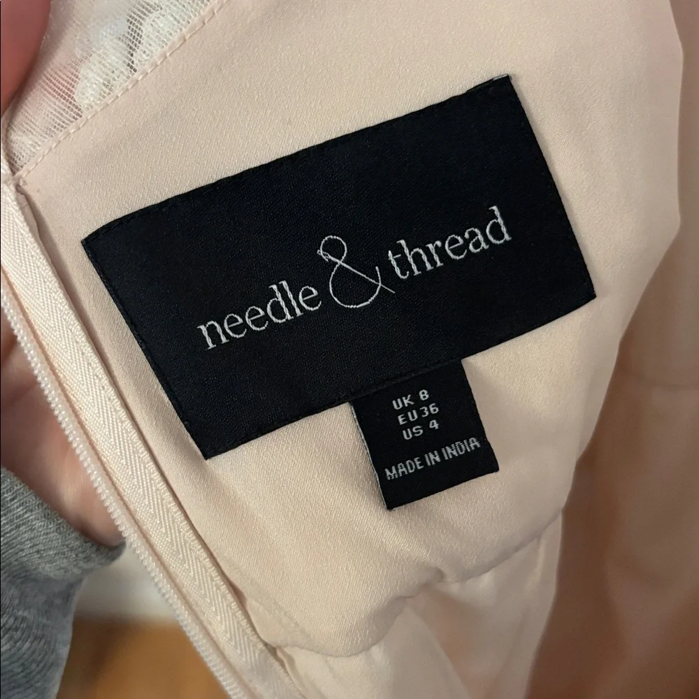 NEEDLE & THREAD WOMENS LUNETTE BLOSSOM ANKLE LENGTH GOWN DRESS SEQUIN TULLE 4 - Picture 14 of 15